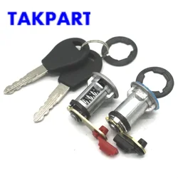 TAKPART Door Lock Set Barrel & Keys compatible with For NISSAN MICRA K11 & PRIMERA P10