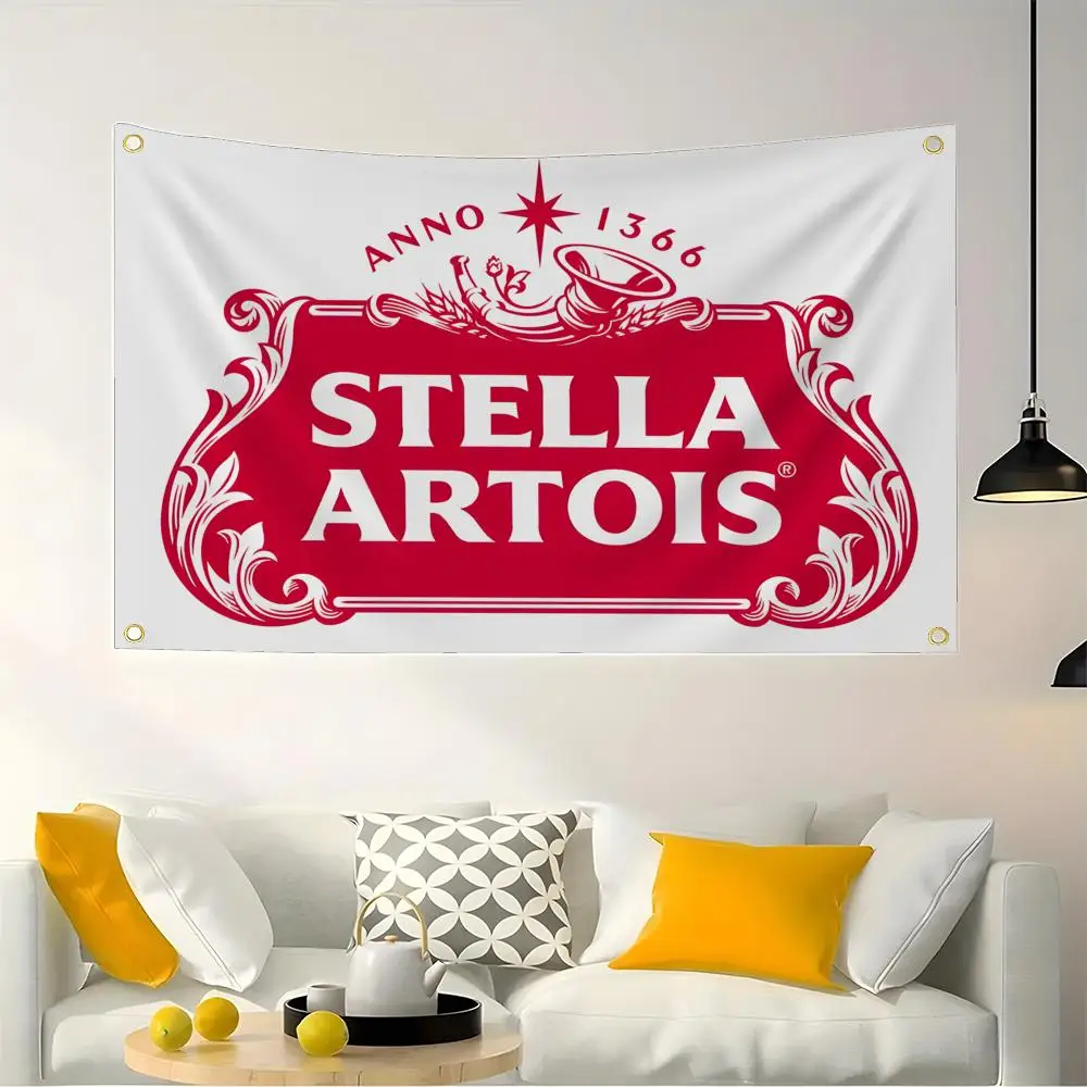 Bandeiras decorativas para interiores e exteriores, móveis personalizados, decorações de parede e jardim, e itens exclusivos. S-Stella Artois