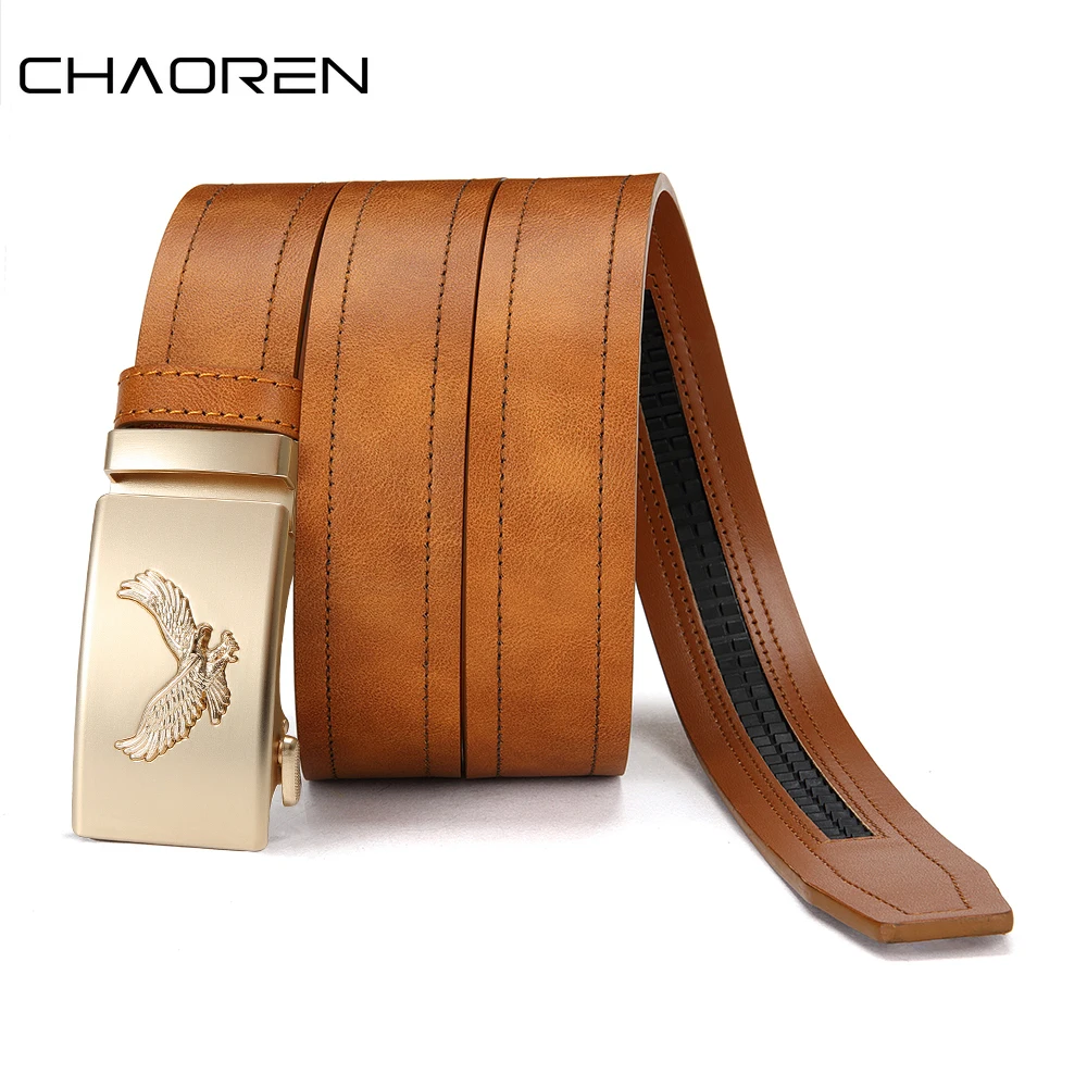 Men's PU Leather Belt Fashion Automatic Buckle Belt for Popular Business High Quality Male Belt Multi Color 115 125 135cm