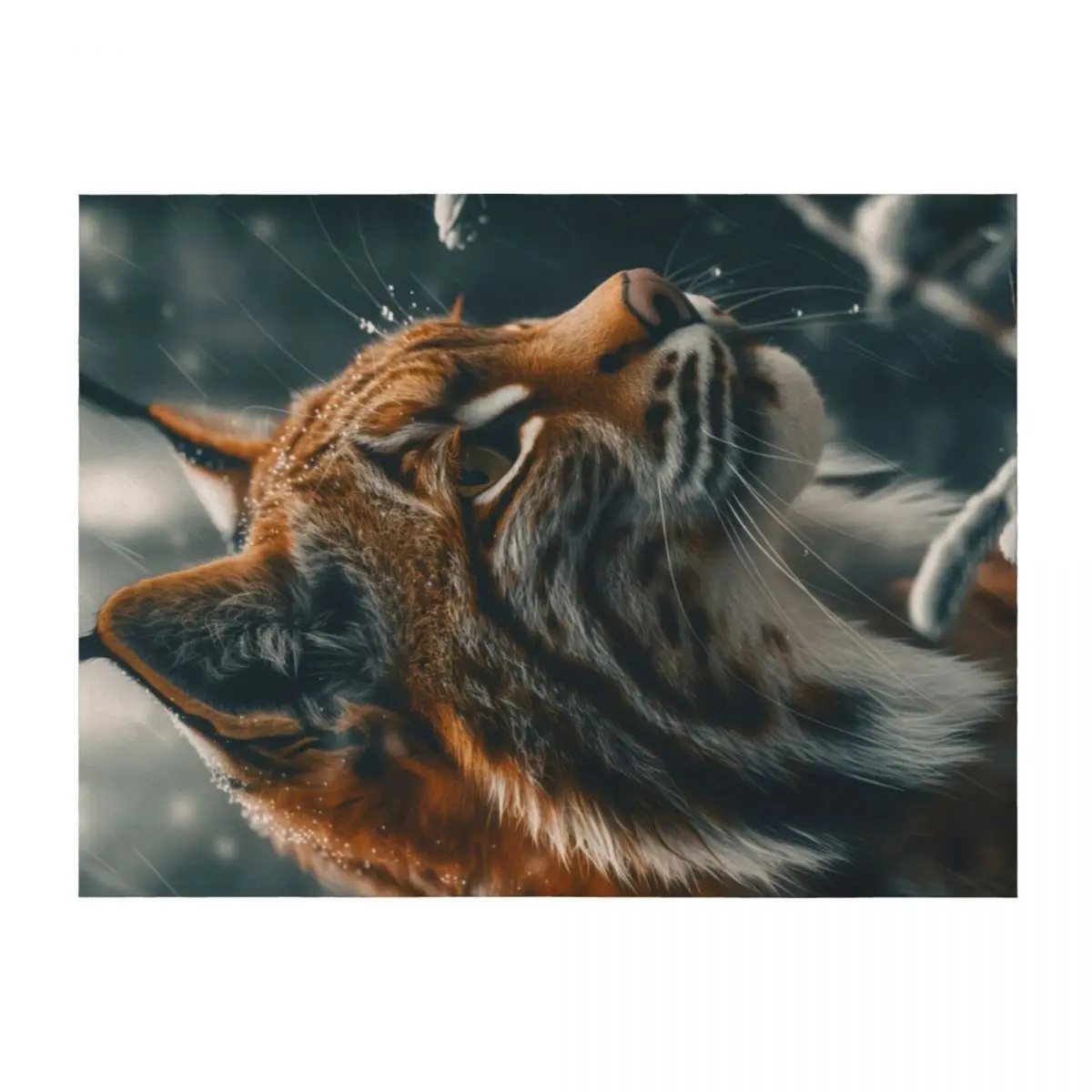 

Bobcat Winter Throw Blanket Giant Sofa Bed Fashionable Loose Blankets