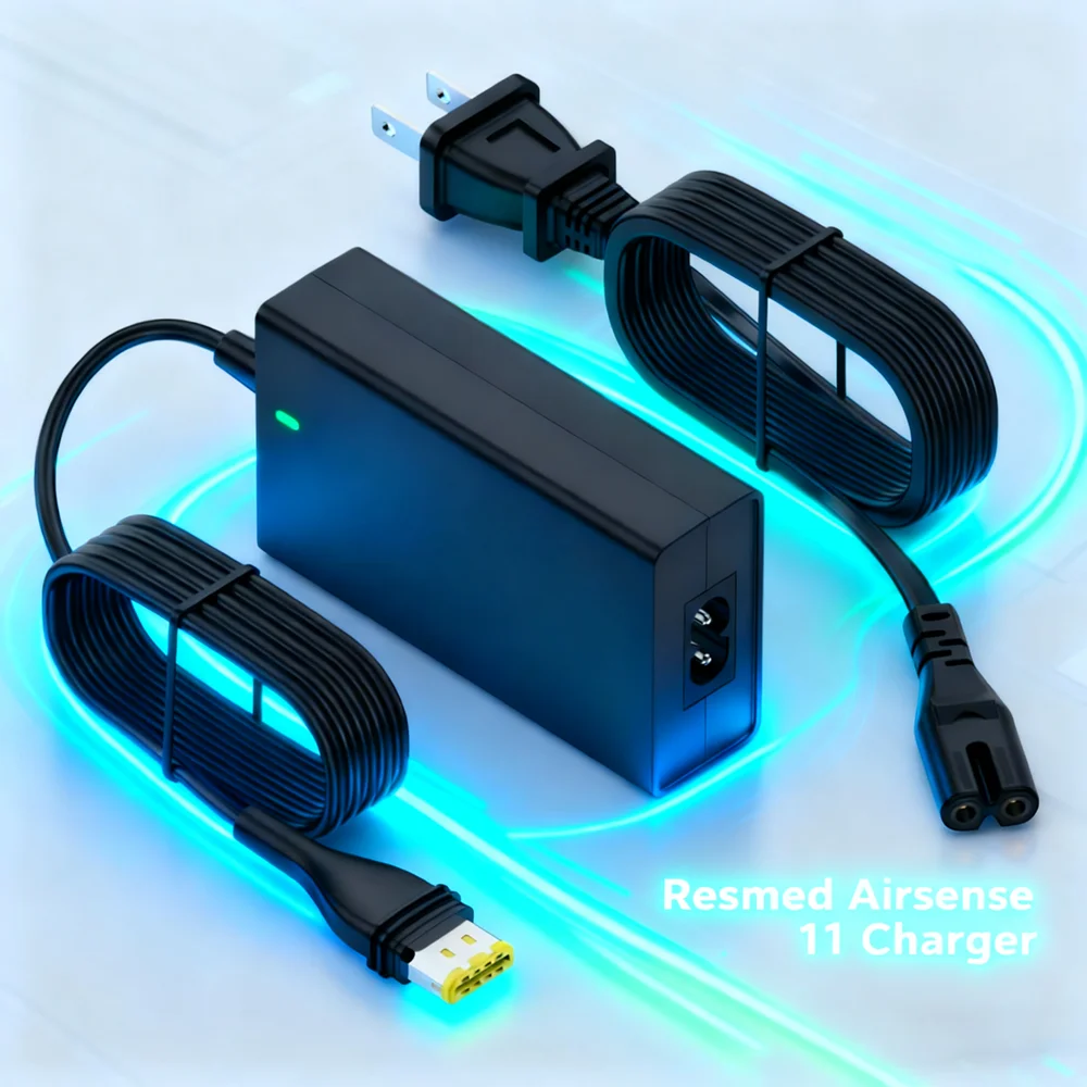 Adaptador de CA de 65W para ResMed AirSense 11, fuente de alimentación de repuesto para E1399 39205 38828 AirMini CPAP cargador de 24V para AutoSet Elite