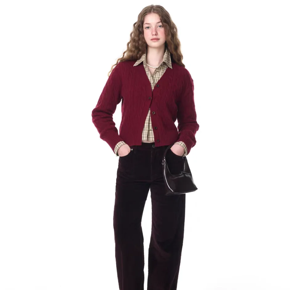 Loose Fit Plaid Long Sve irt ort Sle Contrastkleur Casual Vintage Dames Katoen irt Qui Droog Huidvriendelijk