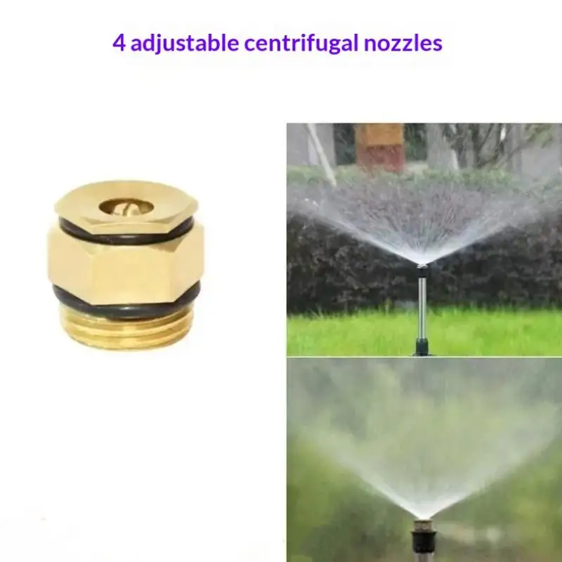 1Pcs Lawn Grass Garden Irrigation Sprayer 1/2 Inch Brass 180 Degree Adjustable Refractive Micro Sprinkler Mist Watering Nozzle