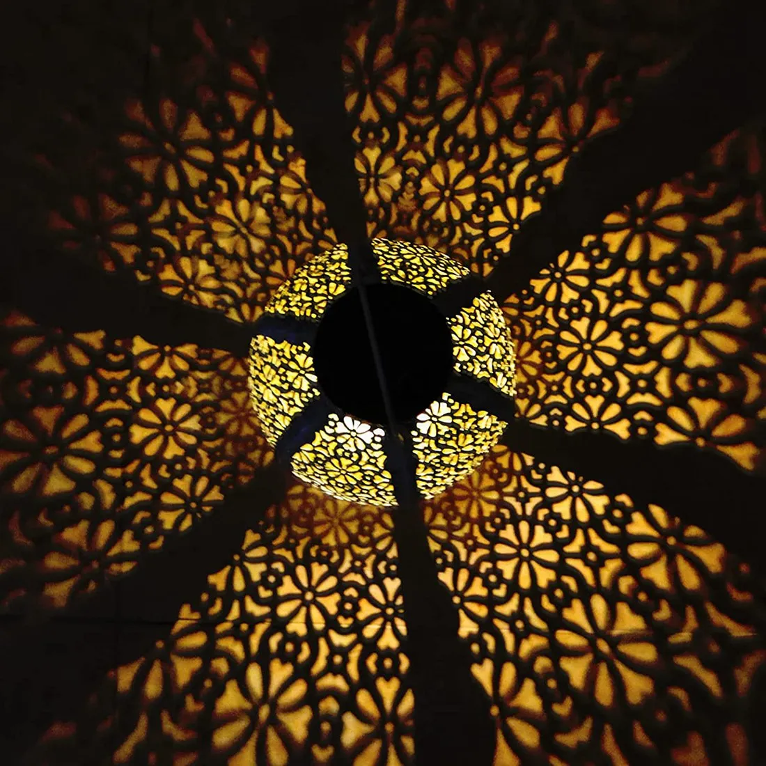 

AT29-2 Pack Solar Lanterns Outdoor Hanging, Retro Large Solar Lantern Lamps Outdoor Waterproof With Handle, Metal Decorative