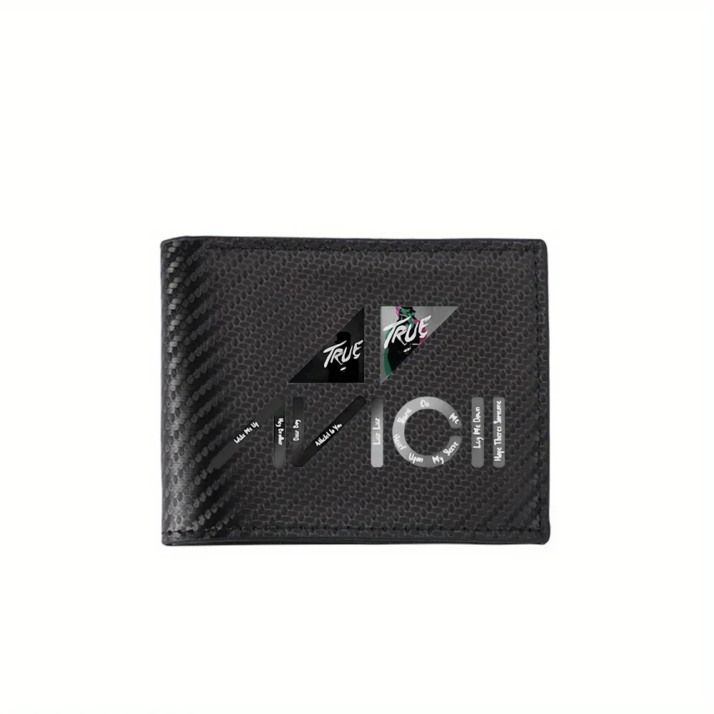 Music album design elements iconic lyrics Men's Wallets Simple Business Modern Stylish Printing Design Gifts For Father Boyfrien