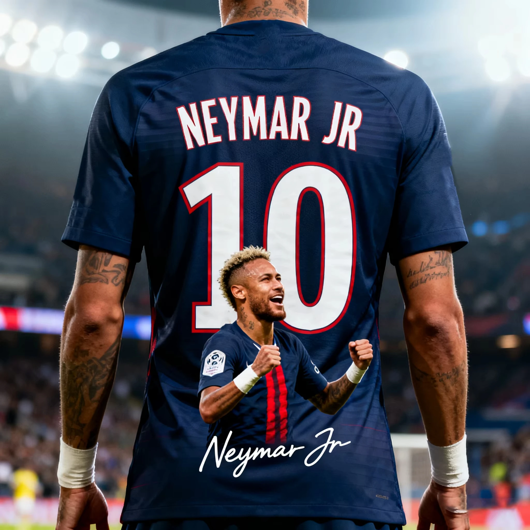 2026 حار بيع نيمار AI تصميم جيرسي للجنسين الاطفال الكبار تنفس سريعة الجافة قصيرة الأكمام الرياضة في الهواء الطلق مريحة #1