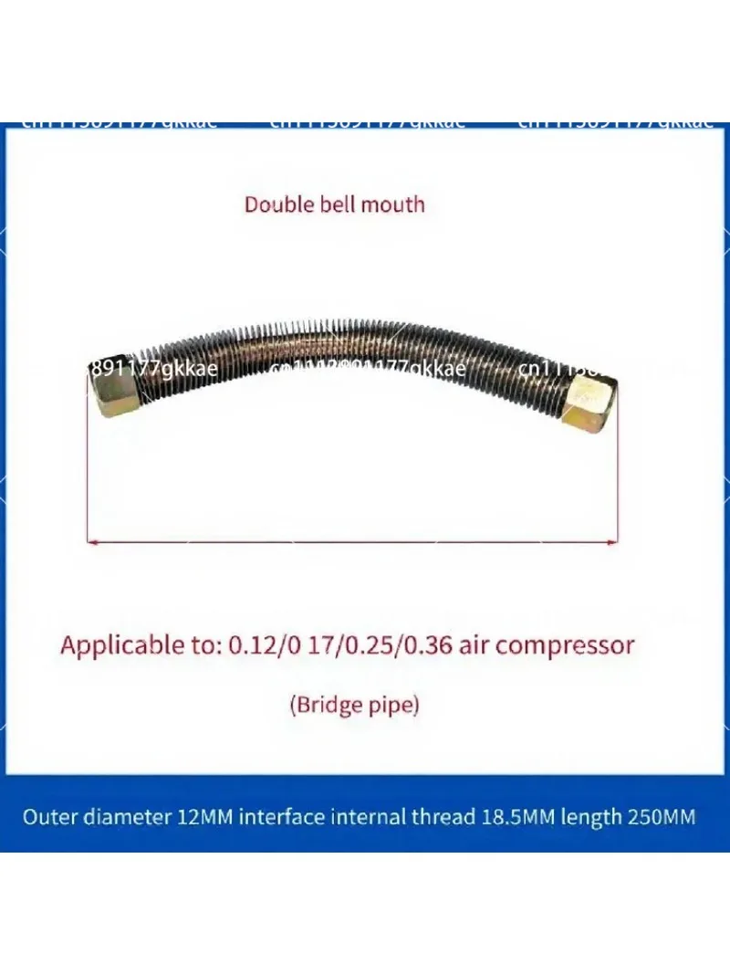 High Pressure Air Compressor Accessories Head Connecting Pipe Pump Gas Storage Tank Steel Wire Hose