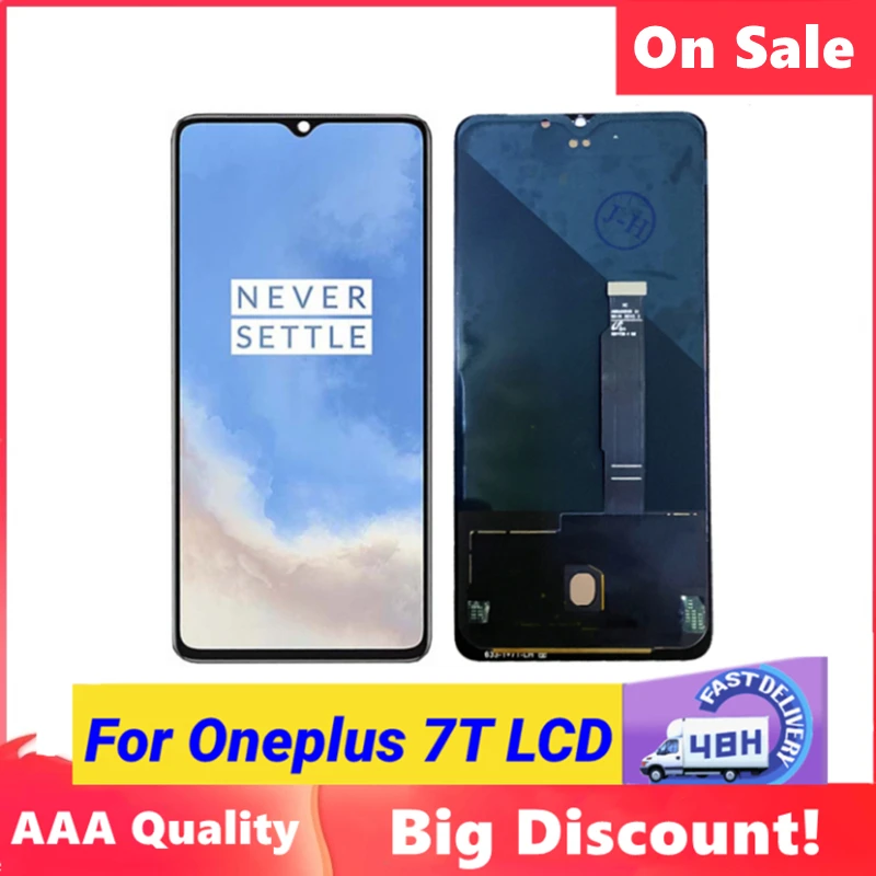 

AMOLED для Oneplus 7T 1 + 7t ЖК-дисплей, дигитайзер сенсорного экрана в сборе, сменный ЖК-экран для One Plus 7T 1 + 7t, ЖК-экран