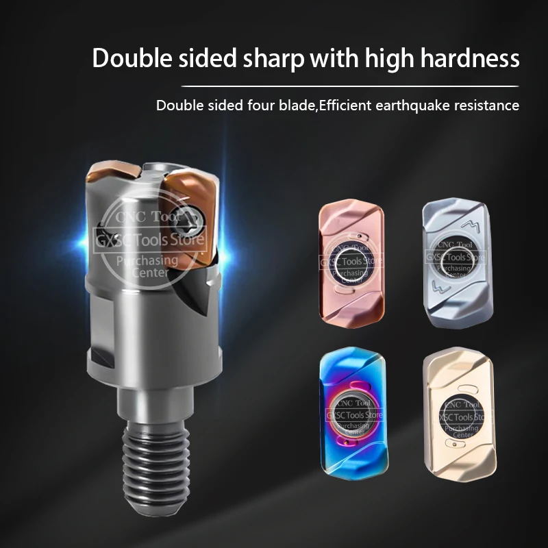 EXN02R EXN03R جودة عالية صغيرة القطر قاطعة المطحنة حامل قفل الأسنان رئيس LNMU02 LNMU03 كربيد شفرات طحن تغذية سريعة