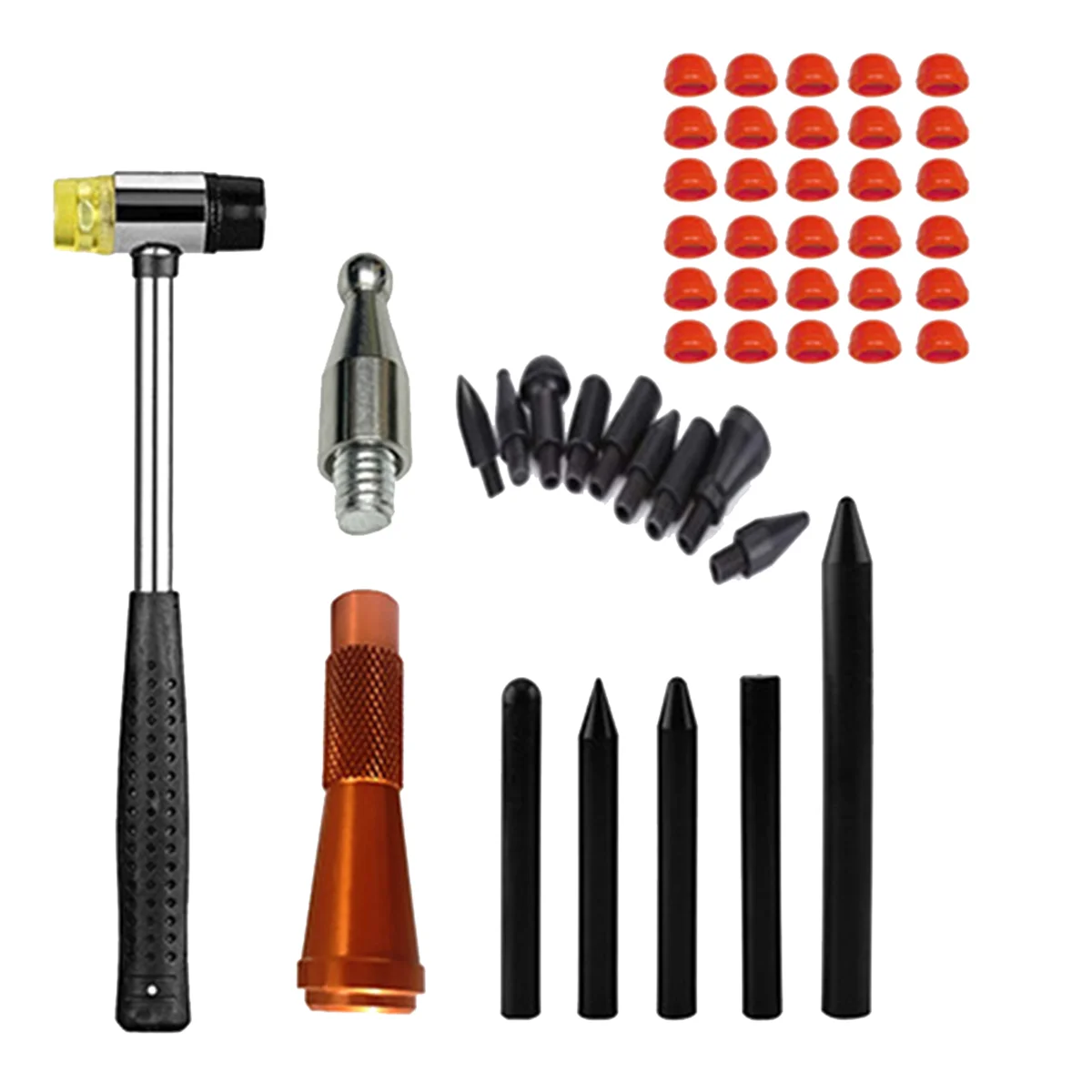 Car Dent Hammer Pen Repair Dings Removal Tools Hail Bulge Remover Tap Down Auto Sheet Metal Set Automotive Accessories