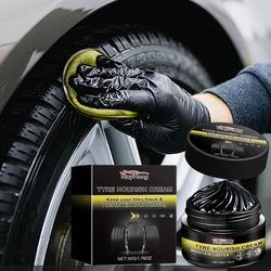 Tire Coating Paste Creative Car Tire Retreading Cleaning Cream Paste Car Maintenance Brightener Agent Shiny Polishing Tire Tools