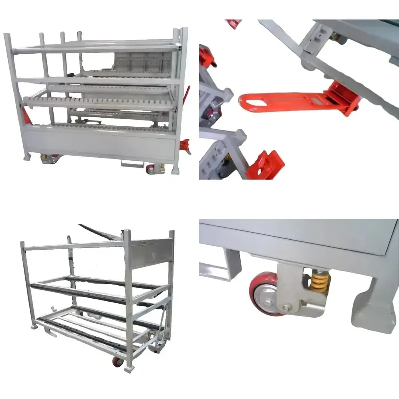 Heavy Duty Radiator Repair Trolley Parts Panel Steel Storage Transport Bracket Car Interior Packaging Protection Rack