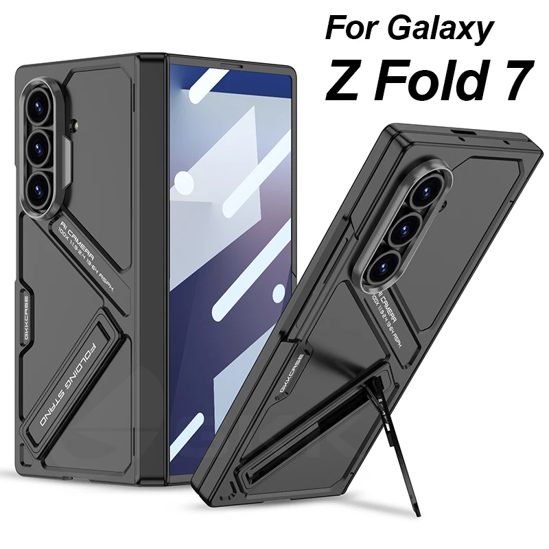 Dobradiça magnética 360 capa protetora para samsung galaxy z fold 7 armadura protetor de tela suporte capa fina para galaxy z fold7 caso