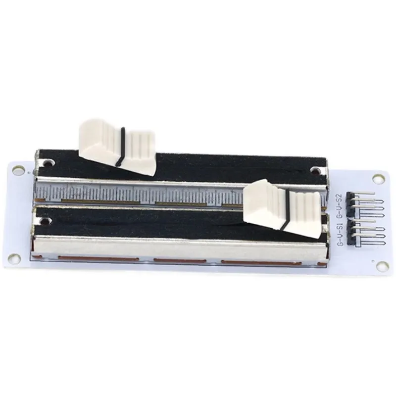 2 Row Slide Potentiometer Analog Sensor Electronic Brick Module Dual Linear Potentiometer with Scale Ruler for Arduino