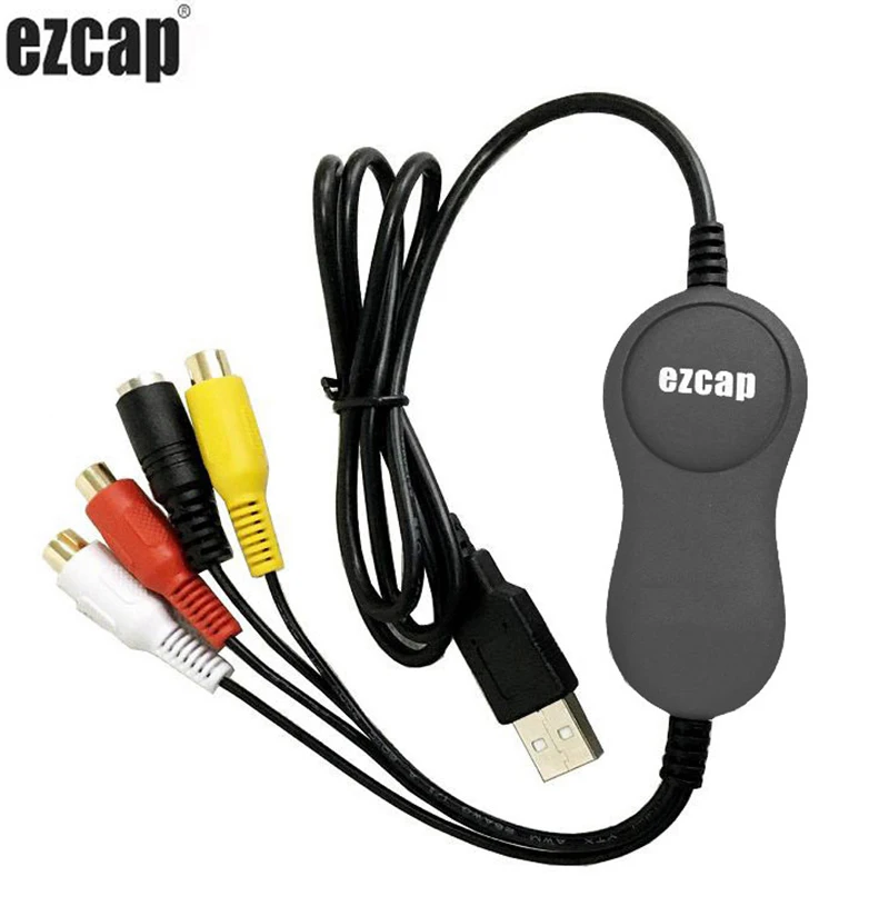 Imagem -02 - Ezcap-audio Video Capture Recording Card Cvbs Composite S-video Recorder para v8 Hi8 Dvd Vhs Player tv Box Filmadora Usb 2.0 159