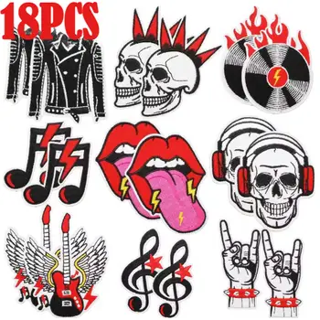 8 best sales naklejki na żelazko z motywem zespołu rockowego - №4