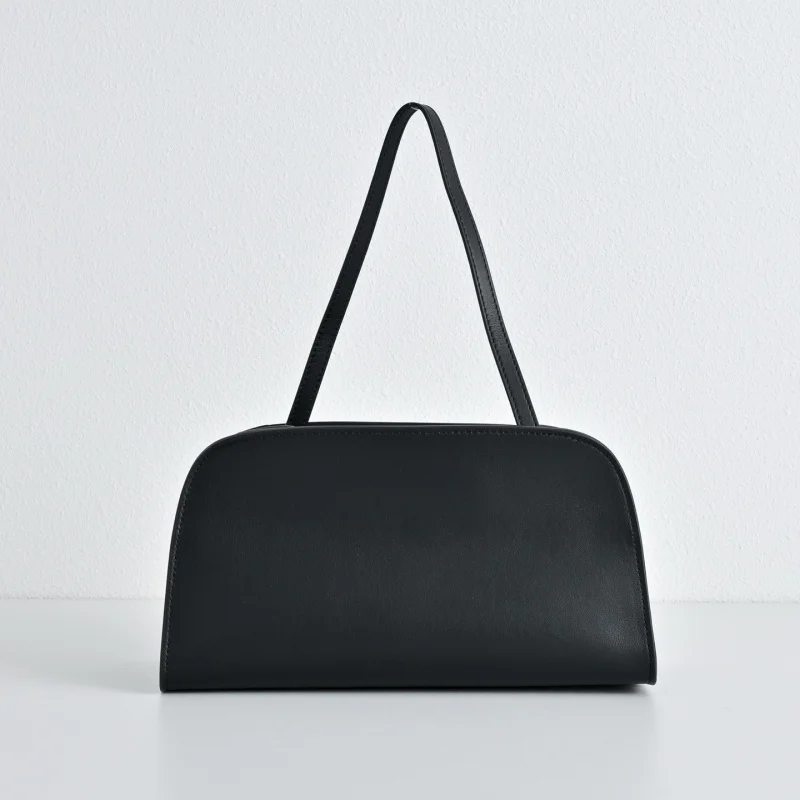 Ladies' new niche classic luxury high-quality saddle leather smooth casual shoulder handbag with genuine leather
