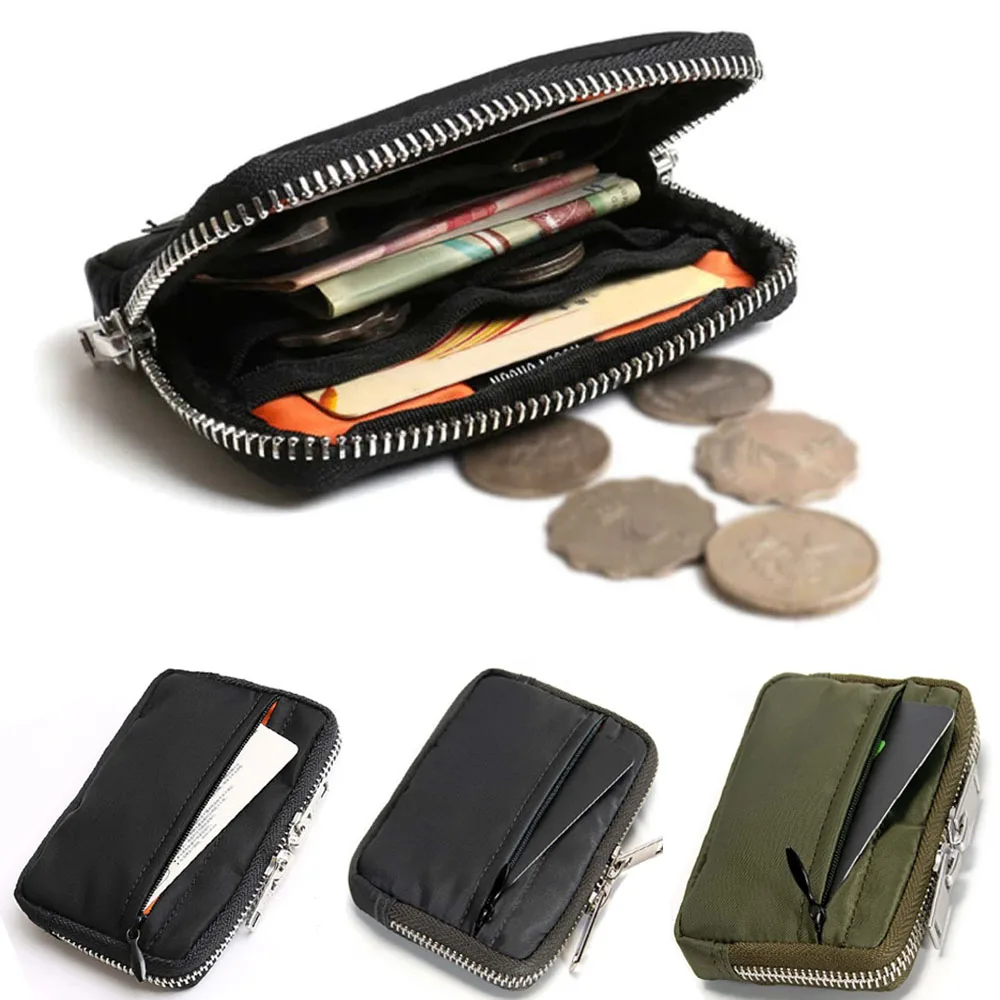 1pc Japanese Men Wallet Earbuds Storage Bag Credit Card Holder Case for Boys Girls Journey Bank Card Organizer Zipper Coin Purse