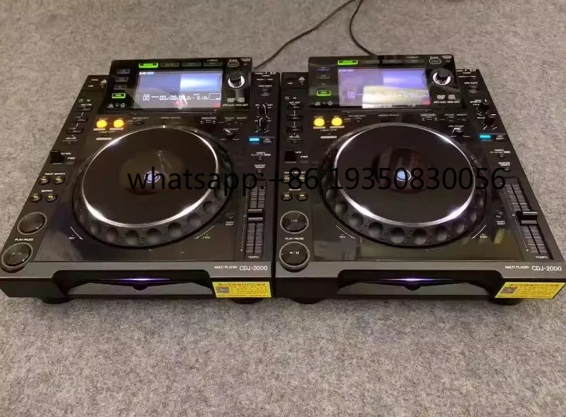 A Pair of pioneer CDJ 2000 Turntables Supporting CD/USB Turntables and Rekordbox Software.