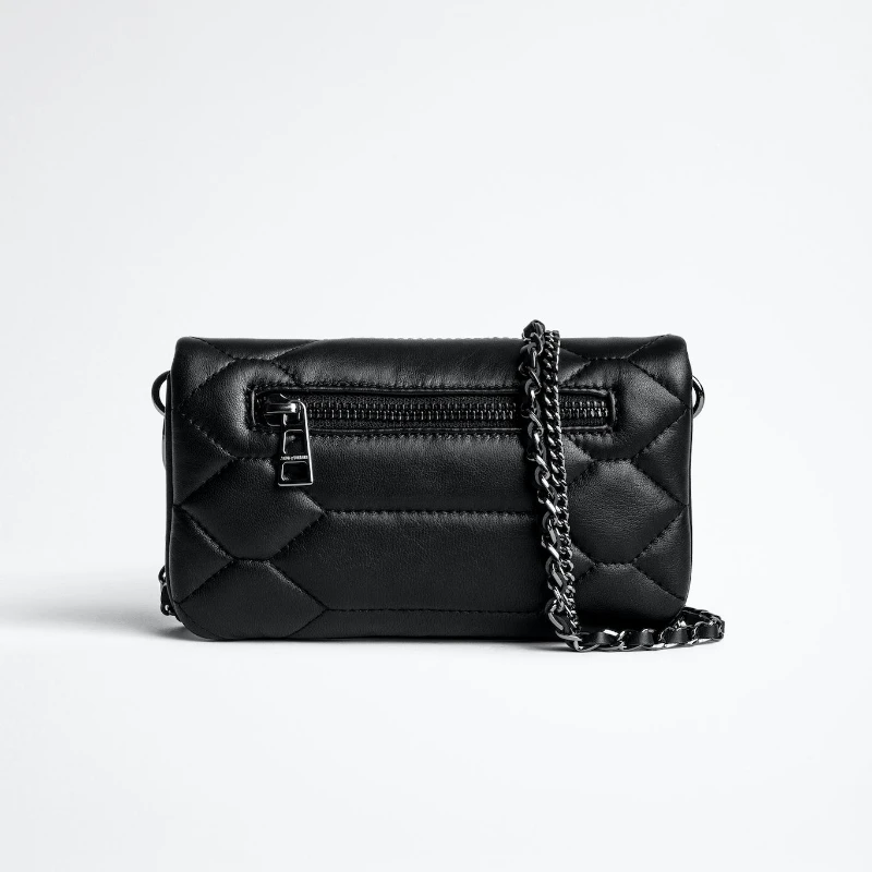 Zadigent Crossbody Bag 2025 New Black Mini Women Shoulder Bag Retro Design Ladies Chain Envelope Bag