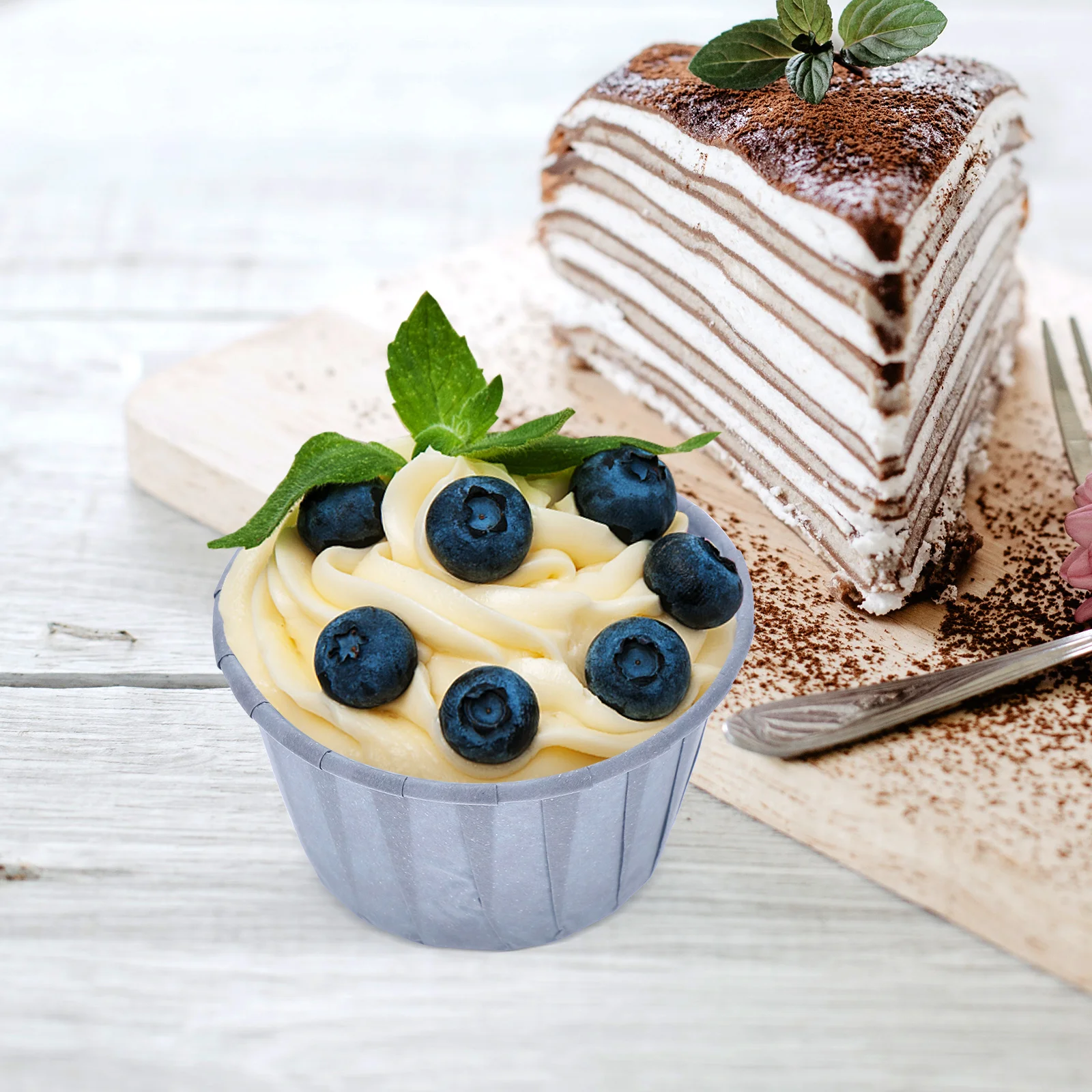 

100pcs Heat Resistant Cake Paper Cups Baking Liners for Muffin Cupcake Dessert Containers Bakery Supplies Disposable Baking