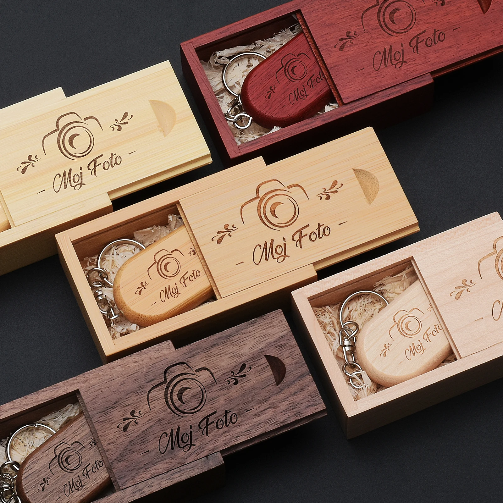 

USB3.0 Бесплатный индивидуальный логотип USB 3.0 Флэш-накопитель Память Брелок Деревянная коробка Ручка-накопитель Устройство хранения Pendrive 128 ГБ 64 ГБ 32 ГБ