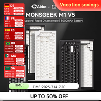 Akko MonsGeek M1 V5 Three-mode Mechanical Keyboard/Barebone Kit VIA 75% 3/5 Pin Customized Hot Swap RGB Rapid Disassemble Gasket