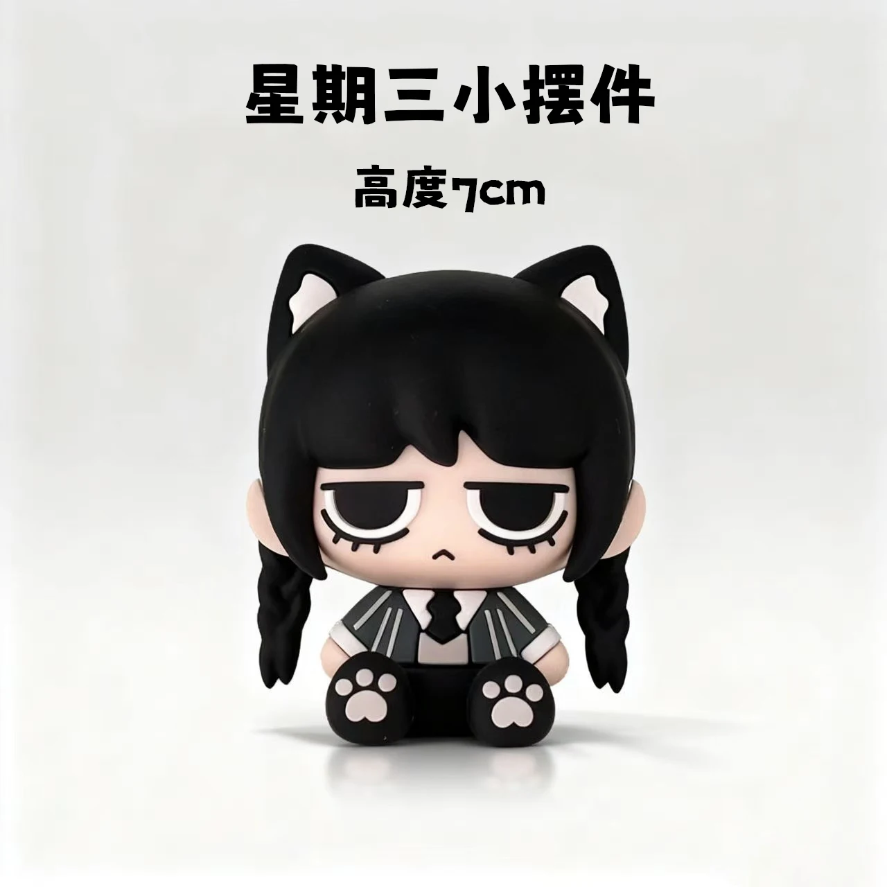 الأربعاء أنيمي PVC حامل الموقف زخرفة شخصيات كرتونية تمثال عمل الشكل لعبة المنزل 7 سنتيمتر #3