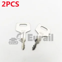 2Pcs H806 Key for Takeuchi Excavator & Track LoaderEasy To Use Practical Durable BU1698X2