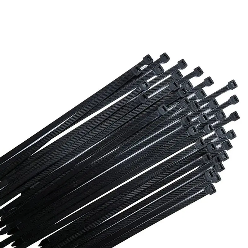 A98E-2X Cable Ties Black Pack Of 300 Mm X 7.6 Mm UV Resistant Ultra With 75 Kg Tensile Strength Heat Resistant Durable