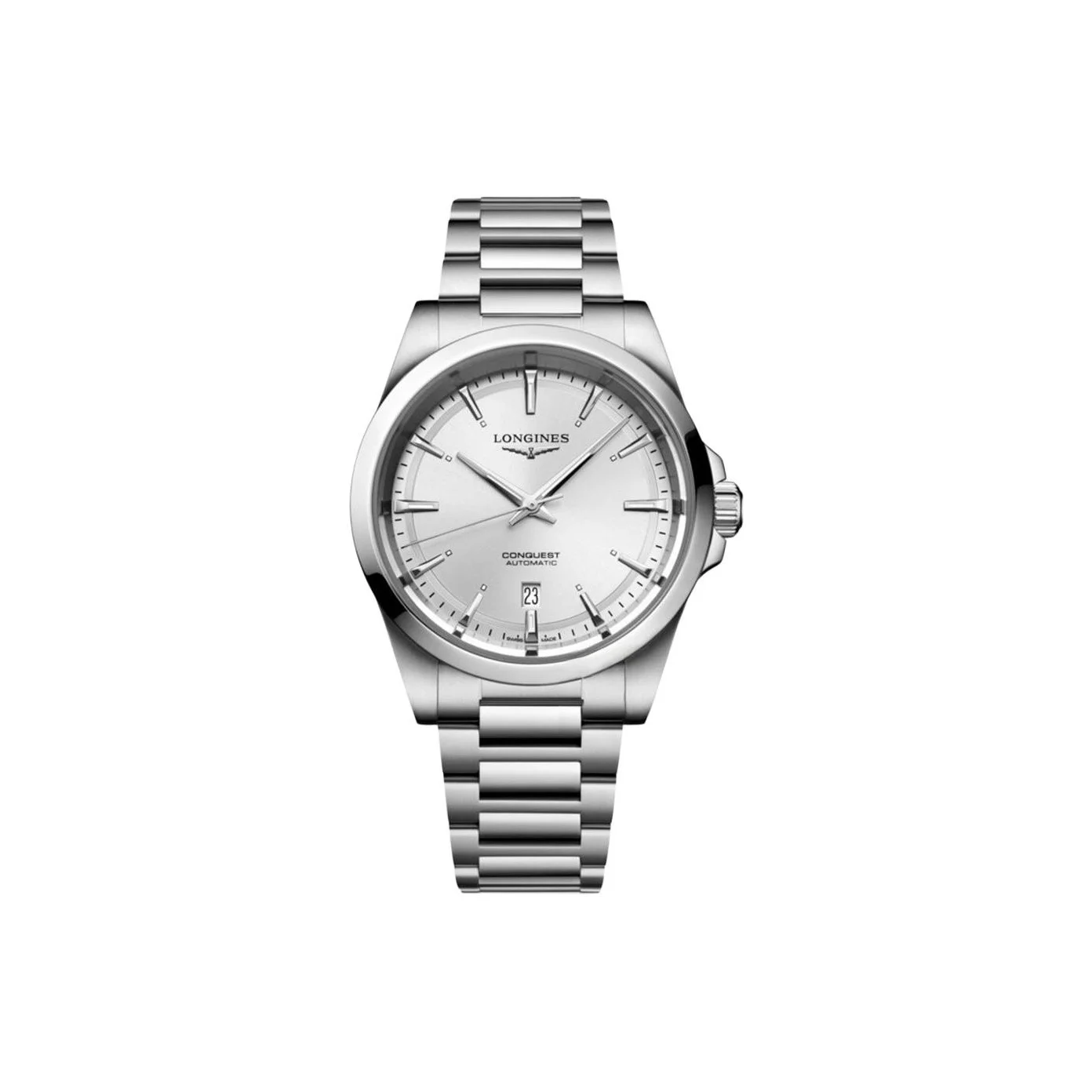 LONGINES Kangcai Joy Collection Automatic Mechanical Movement Men's Watches Watch 41mm White Dial L3.830.4.72.6