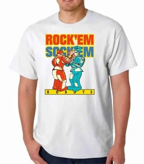 ROCK 'EM SOCK ROBOTS TEE T SHIRT MATTEL BOXING TOY