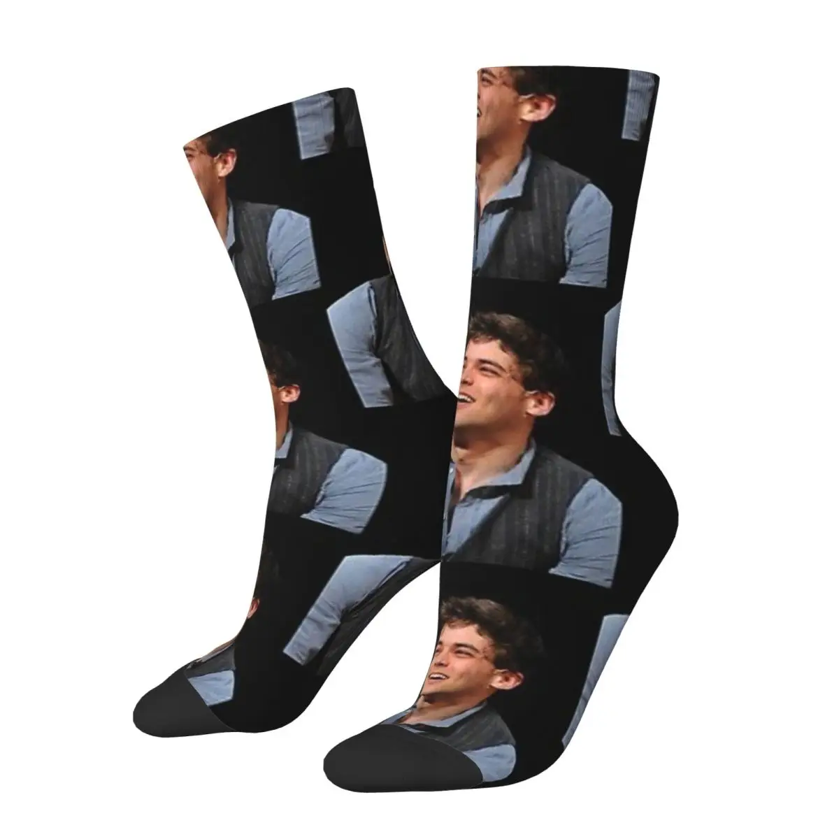 Chaussettes d'impression 3D personnalisées, JerCaroline J: Ordan Newsies, chaussettes personnalisées, cadeau pour femme et mari