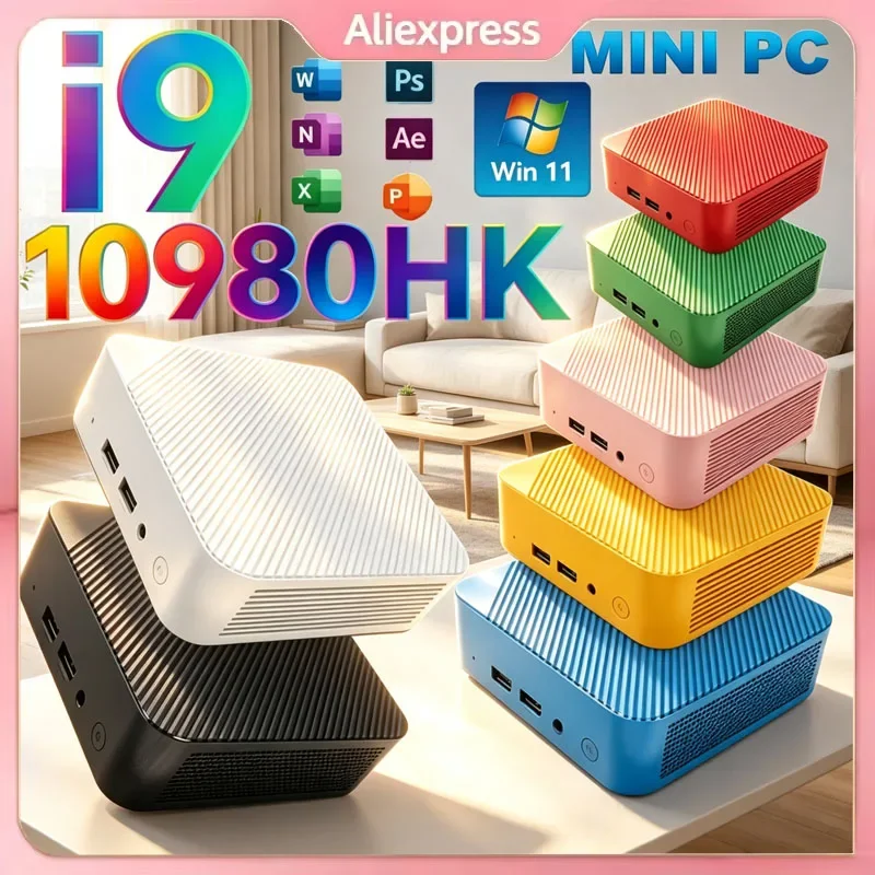 コンパクトミニゲーミングpc-インテルi9-10980hk-16gb-32gb-ram-1tb-2tb-ssd-4k-hd-ホームオフィスデスクトップデバイス