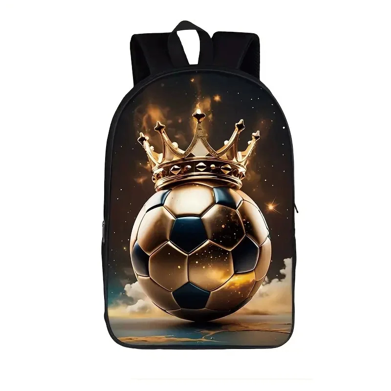 

Fashion Novelty Cool football Notebook Backpacks pupil School Bags 3D Print Oxford Waterproof Boys/Girls Laptop Backpacks