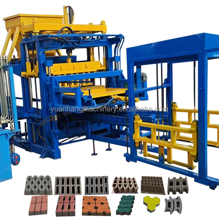 YH10-15 Hollow Concrete Block Machine Cement Fully Automatic Brick Making Machinery Price