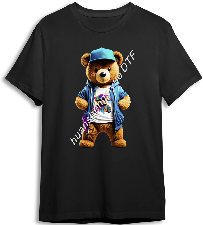 Teddy Bear ips Fashion Iron Patch Clothing T-Shirt DIY Hoodie JJacket Sticker DTF Clothes Hot Sticky Paper Sticker