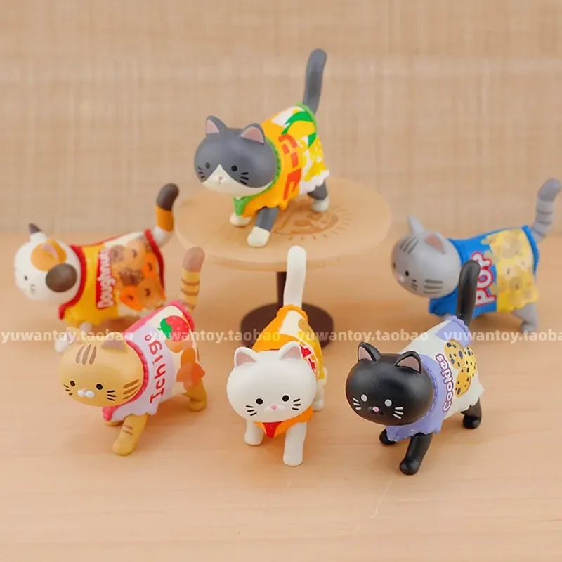 

Qualia Snack Cats, 6 настольных украшений в упаковке для прогулок котят в пакетах для упаковки конфет и пищевых продуктов