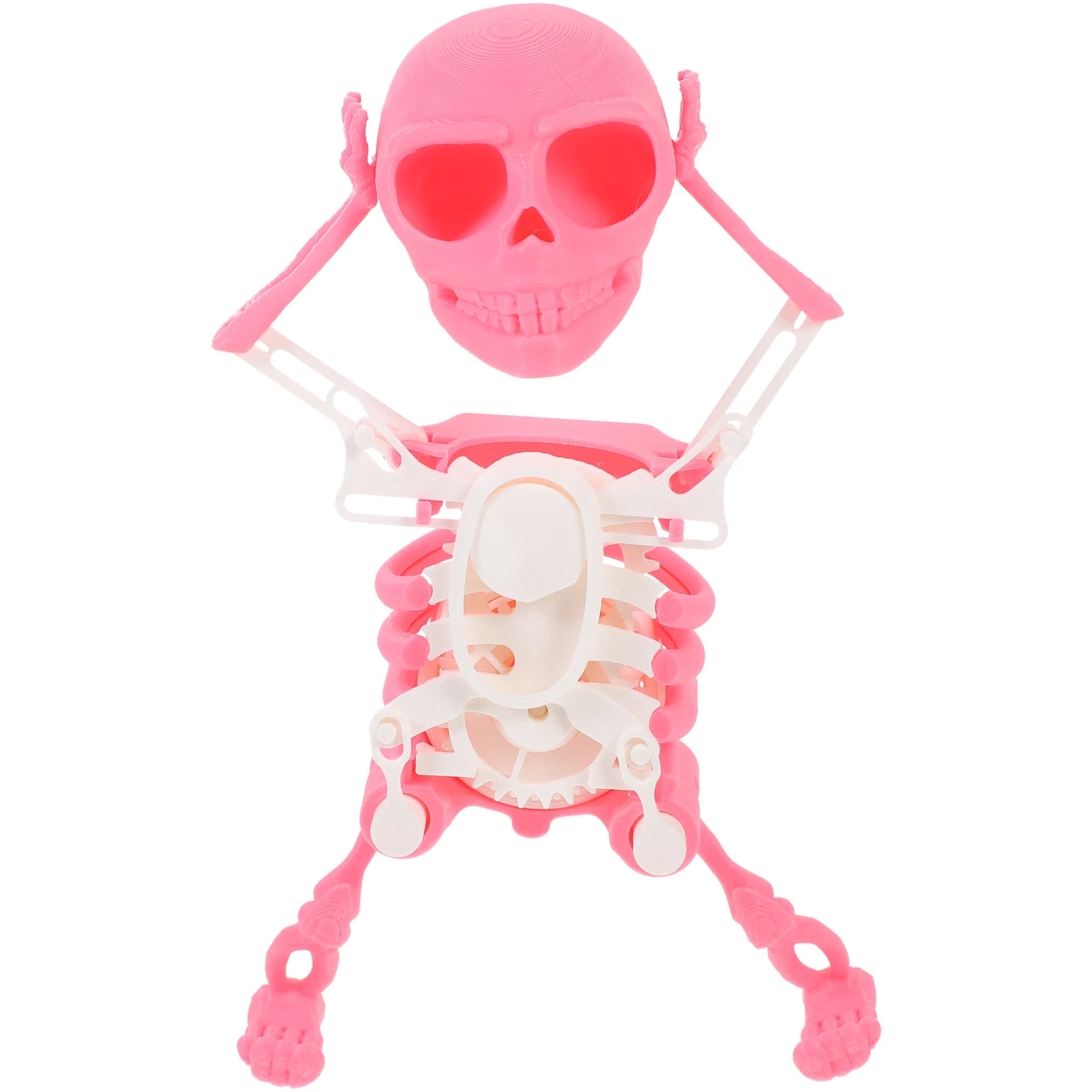 Spinners Dancing Skull Outdoor Toys for Kids Pink Plastic Interesting Plaything Office