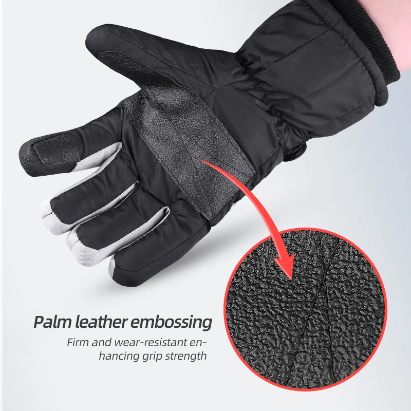 Winter multi-function Snowboard Ski Gloves Non-slip Touch Screen Waterproof Motorcycle Cycling Fleece Warm Riding Gloves 