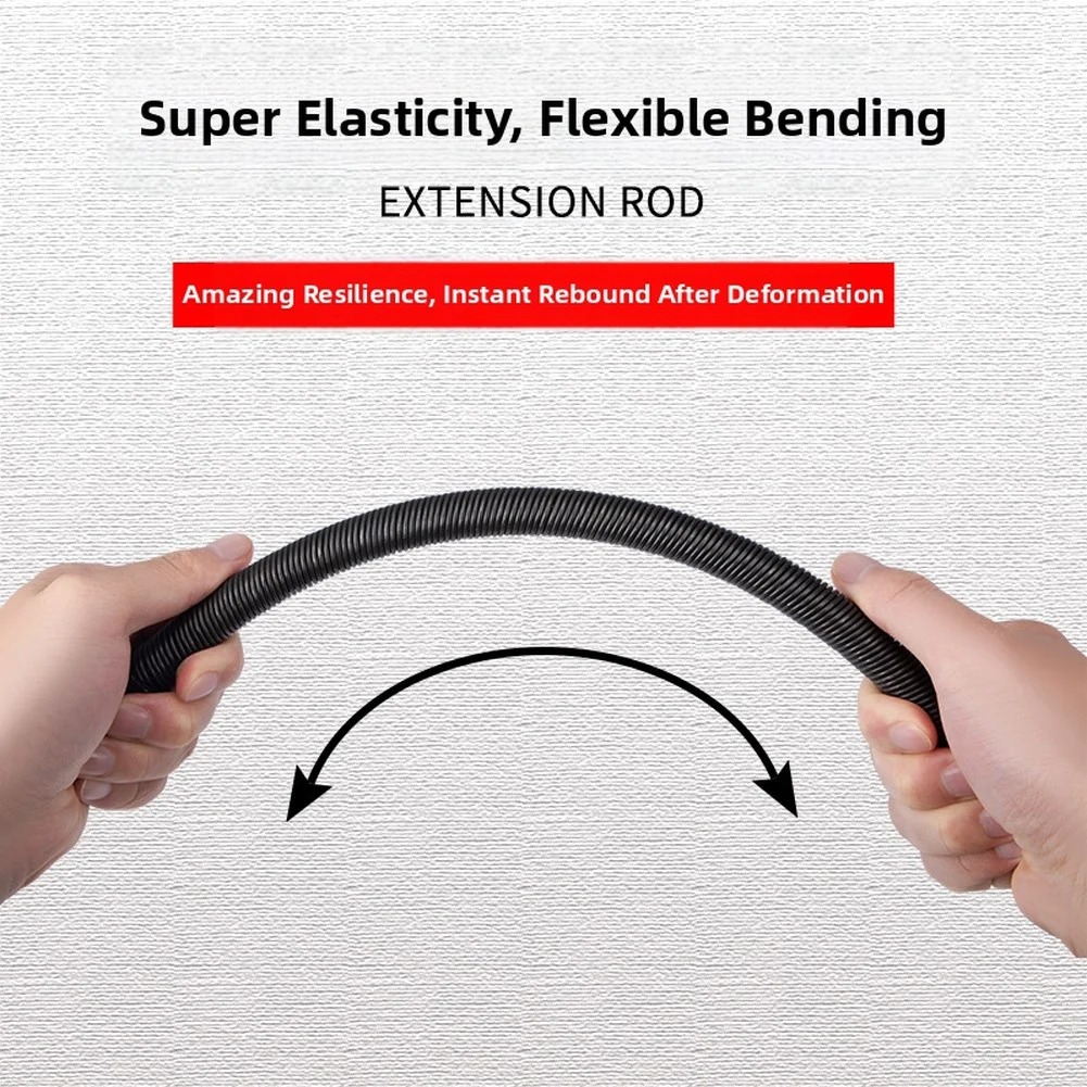 Flexible Socket Extension Bar 12 Inch for Tight Spaces Deep Engine Repairs Compatible with Manual Electric Pneumatic Wrenches