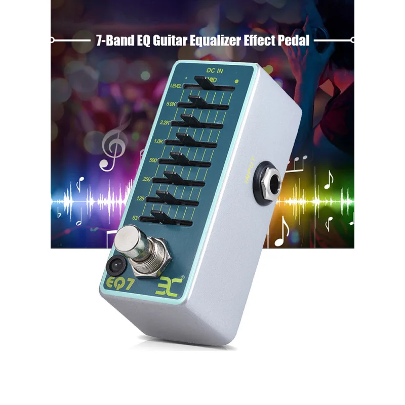 ENO EX EQ7 Guitar Equalizer Effect Pedal 7-Band EQ Full Metal Shell True Bypass