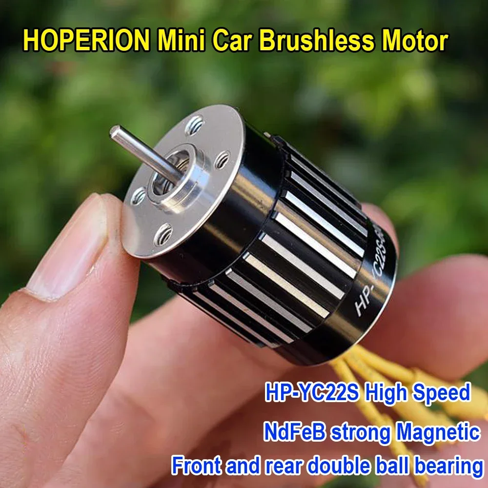 Miniature Car Model Brushless Motor HP-YC 22S High Speed NdFeB Strong Magnetic Front Rear Ball Bearing RC Toy Car