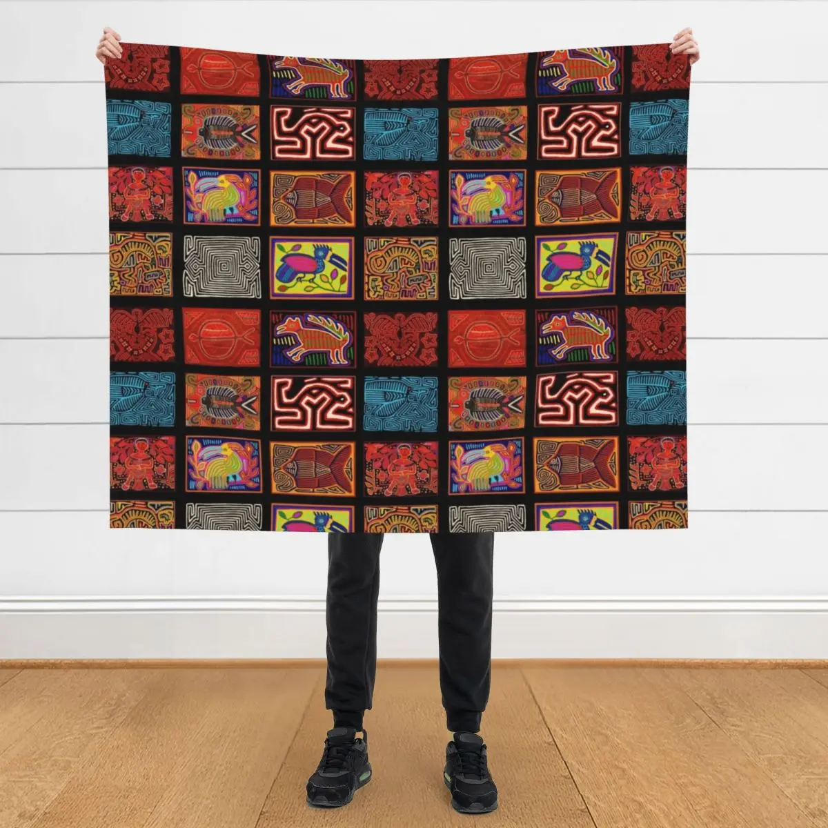 

San Blas Islands Collage Throw Blanket for sofa Single Decoratives Blankets