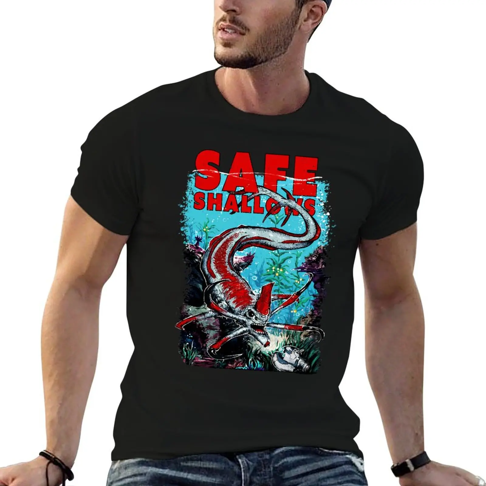 

Subnautica Video Game Safe Shallows T-Shirt cotton t shirt man t shirt for man essential t shirt T-Shirt