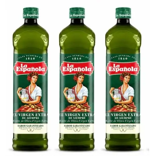 LA ESPAÑOLA Aceite de Oliva Virgen Extra 1L*3botellas