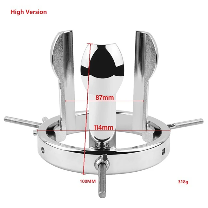 Expansor de espéculo anal enorme ajustável, extensor de plug anal grande, dilatador vaginal e ânus, brinquedos sexuais para mulheres e homens,