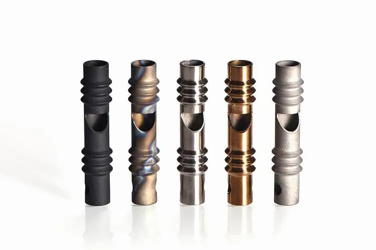 EDC Titanium alloy mini whistle referee whistle EDC outdoor survival whistle coach whistle gift
