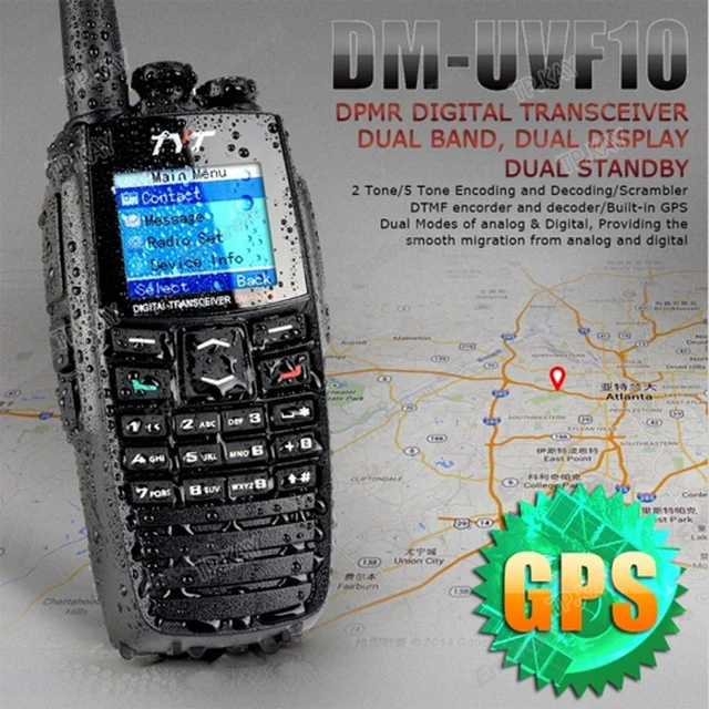 TYT 256CH Two Way Radio DM-UVF10 DTMF Digital Walkie Talkie DPMR Ham Radio