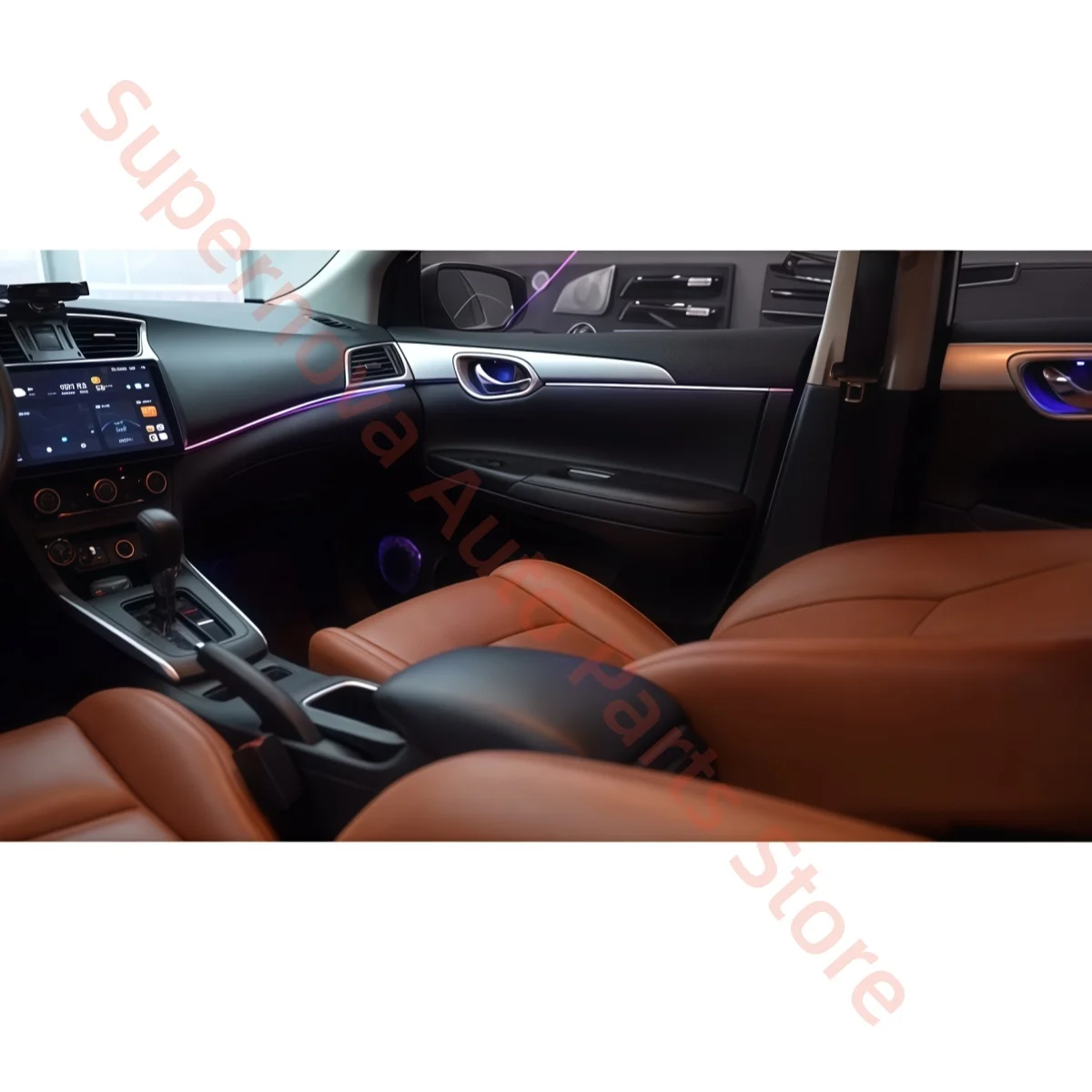 For Nissan 13th Generation Sylphy 2014-2019 Ambient light automotive interior lighting upgrade Car accessories Decorative strip